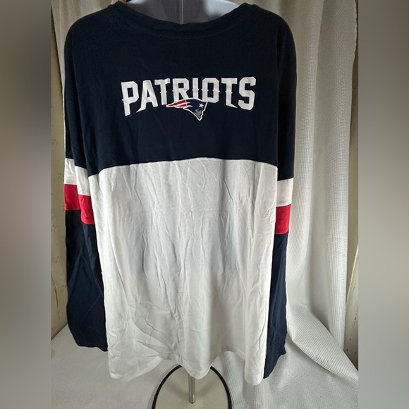 NFL team apparel women’s long sleeve lace upfront patriot - Picture 4 of 11